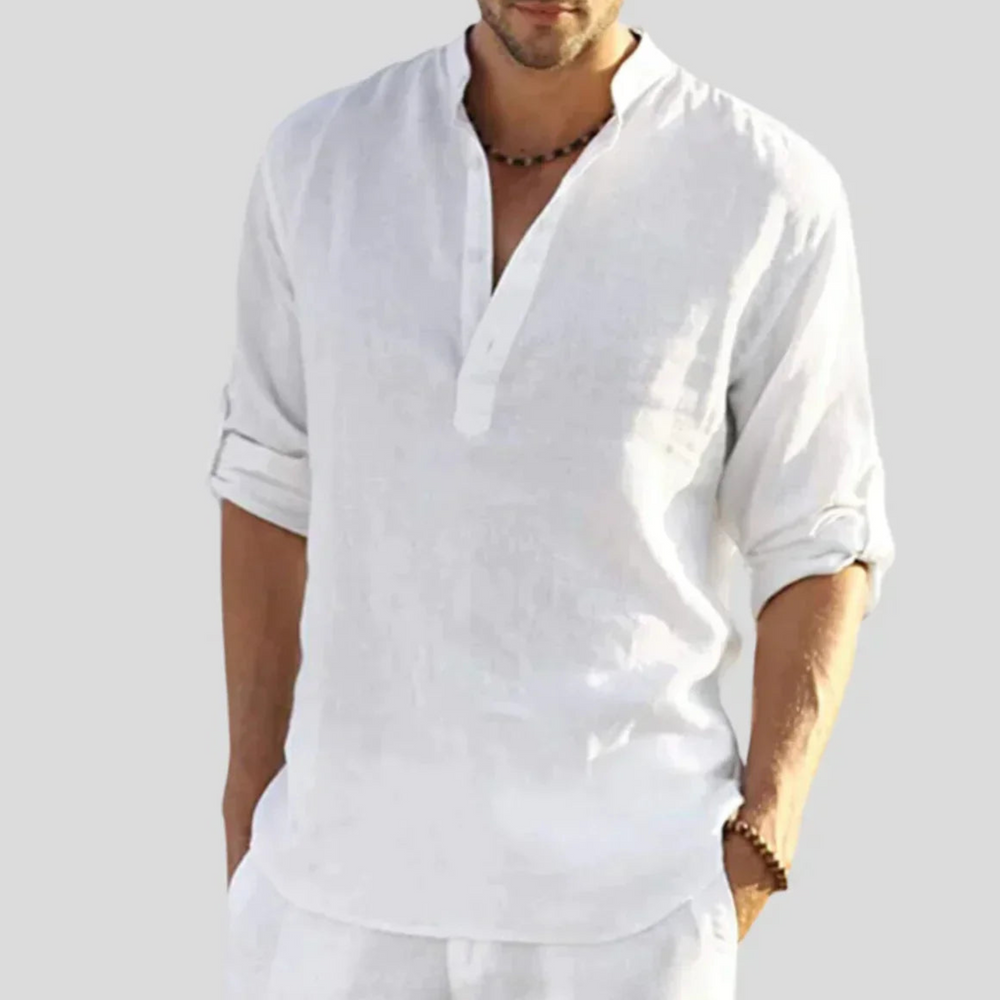 Eloro – Men’s Slim-Fit Shirt with Structured Collar and Breathable Fabric