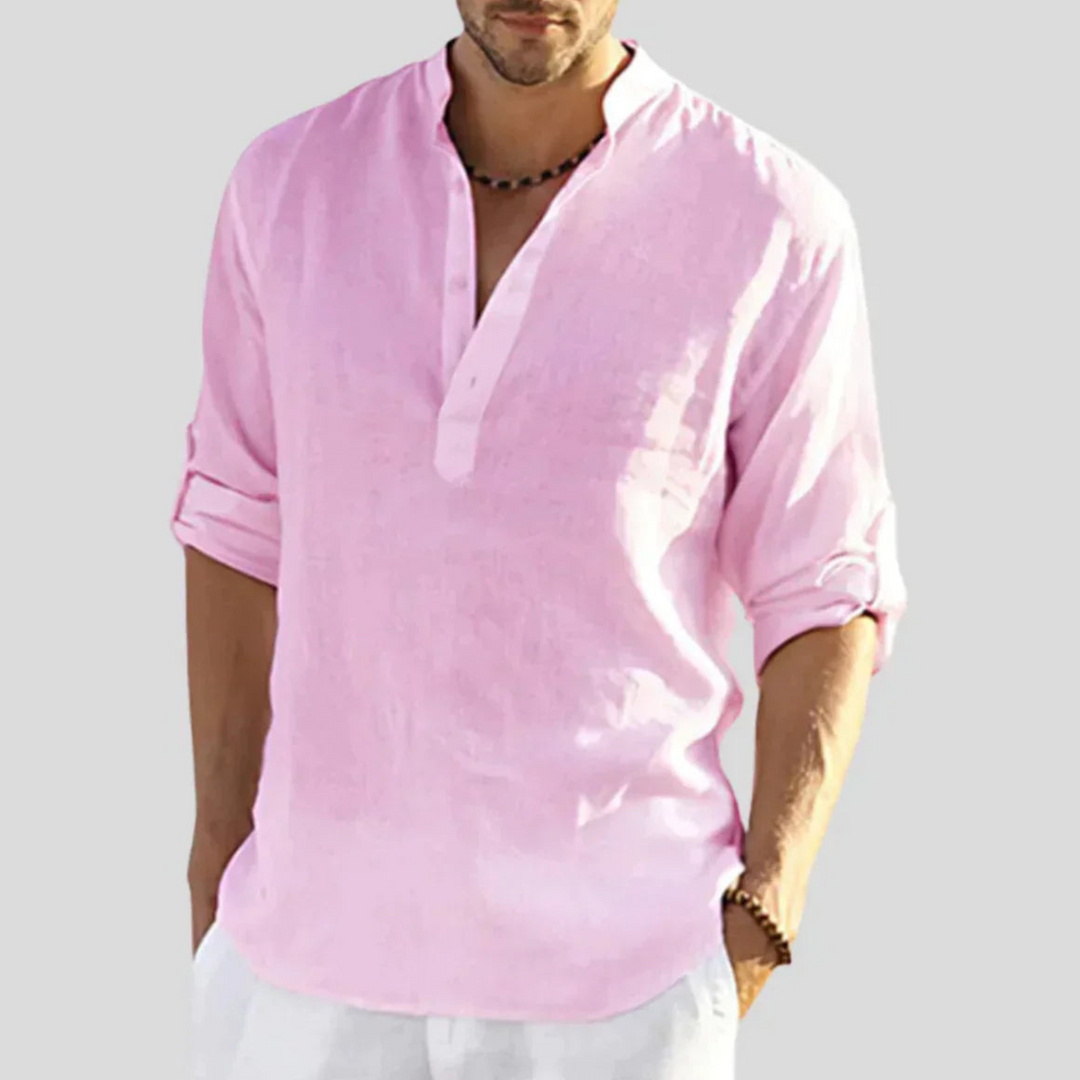 Eloro – Men’s Slim-Fit Shirt with Structured Collar and Breathable Fabric