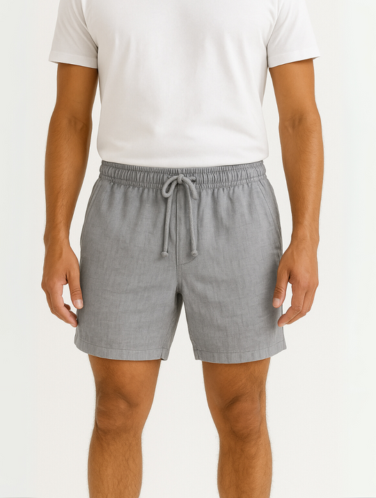 Eloro – Men’s Linen Shorts with Tailored Fit and Drawstring Waist