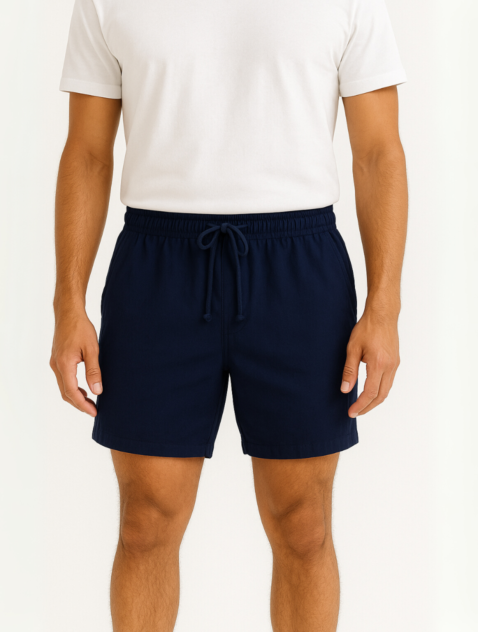 Eloro – Men’s Linen Shorts with Tailored Fit and Drawstring Waist