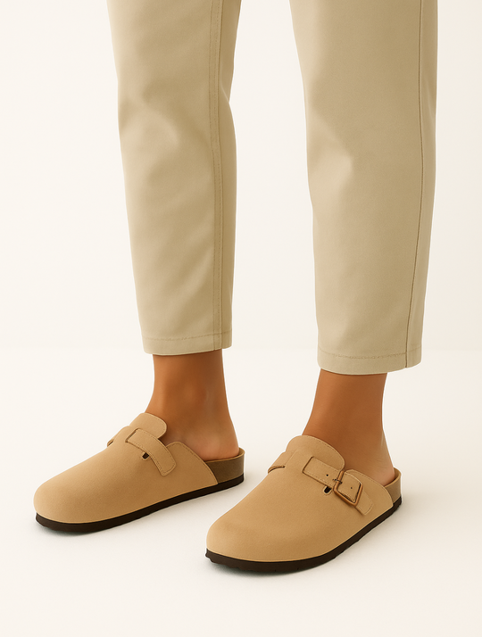 Eloro – Men’s Suede Clogs with Contoured Footbed and Slip-On Design