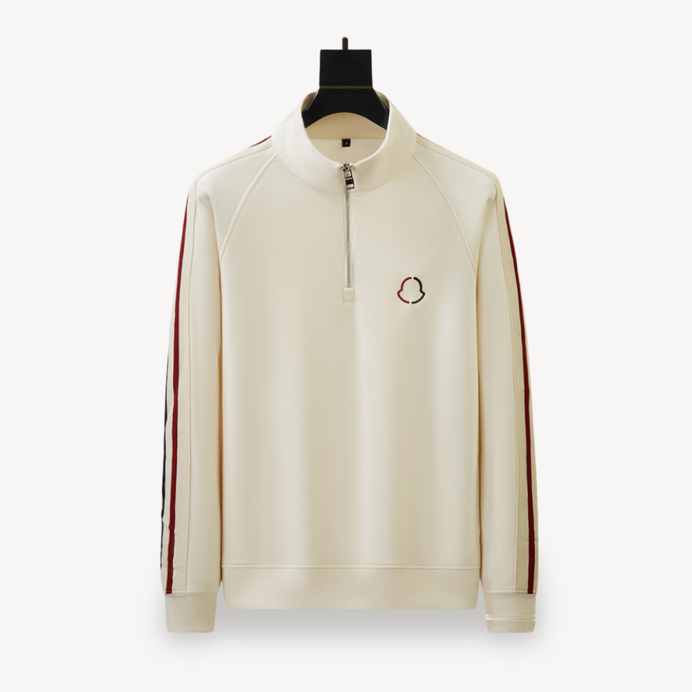 Eloro – Cotton Tracksuit with Half-Zip Top and Joggers