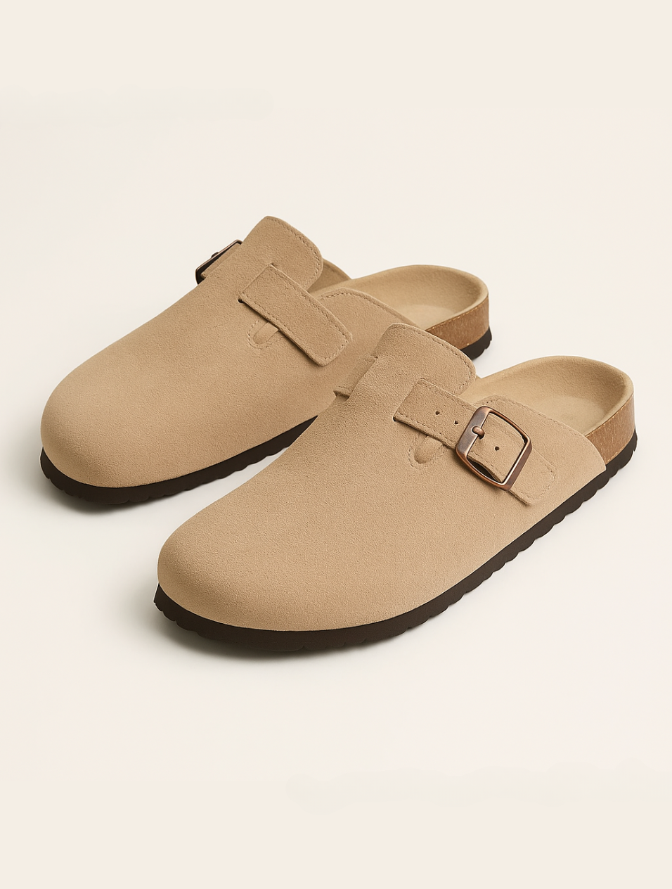 Eloro – Men’s Suede Clogs with Contoured Footbed and Slip-On Design