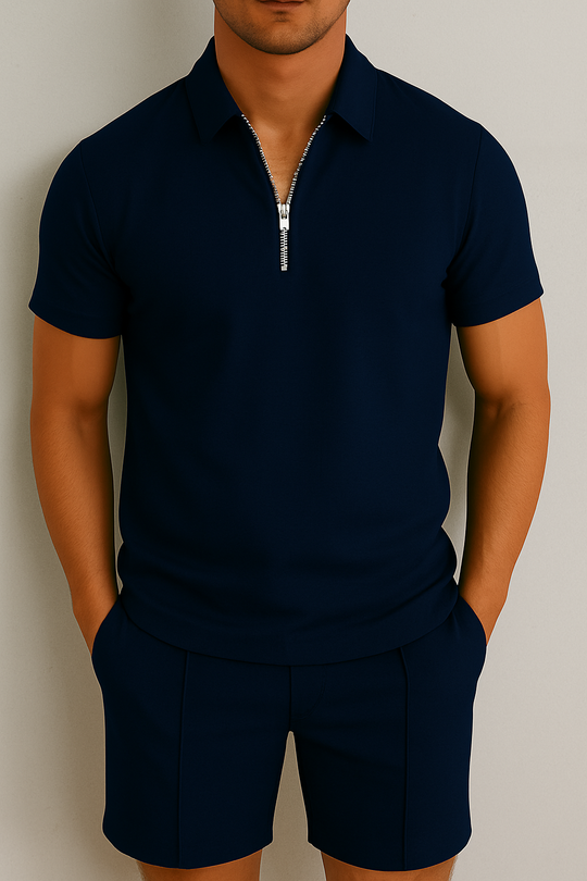 Eloro – Men’s Polo and Shorts Set with Lightweight Fabric and Modern Fit