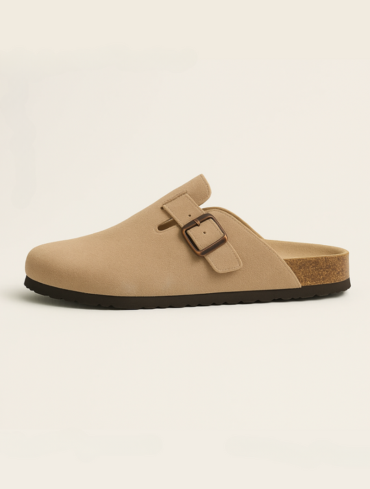 Eloro – Men’s Suede Clogs with Contoured Footbed and Slip-On Design