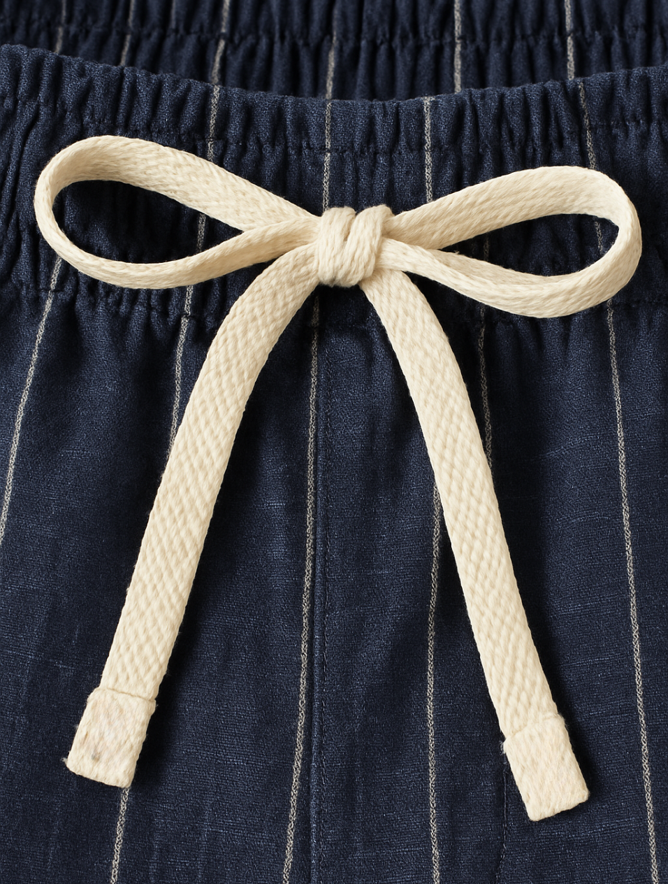 Eloro – Men’s Striped Linen Shorts with Relaxed Fit and Drawstring Waist