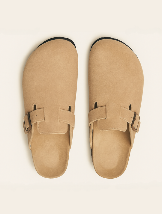 Eloro – Men’s Suede Clogs with Contoured Footbed and Slip-On Design