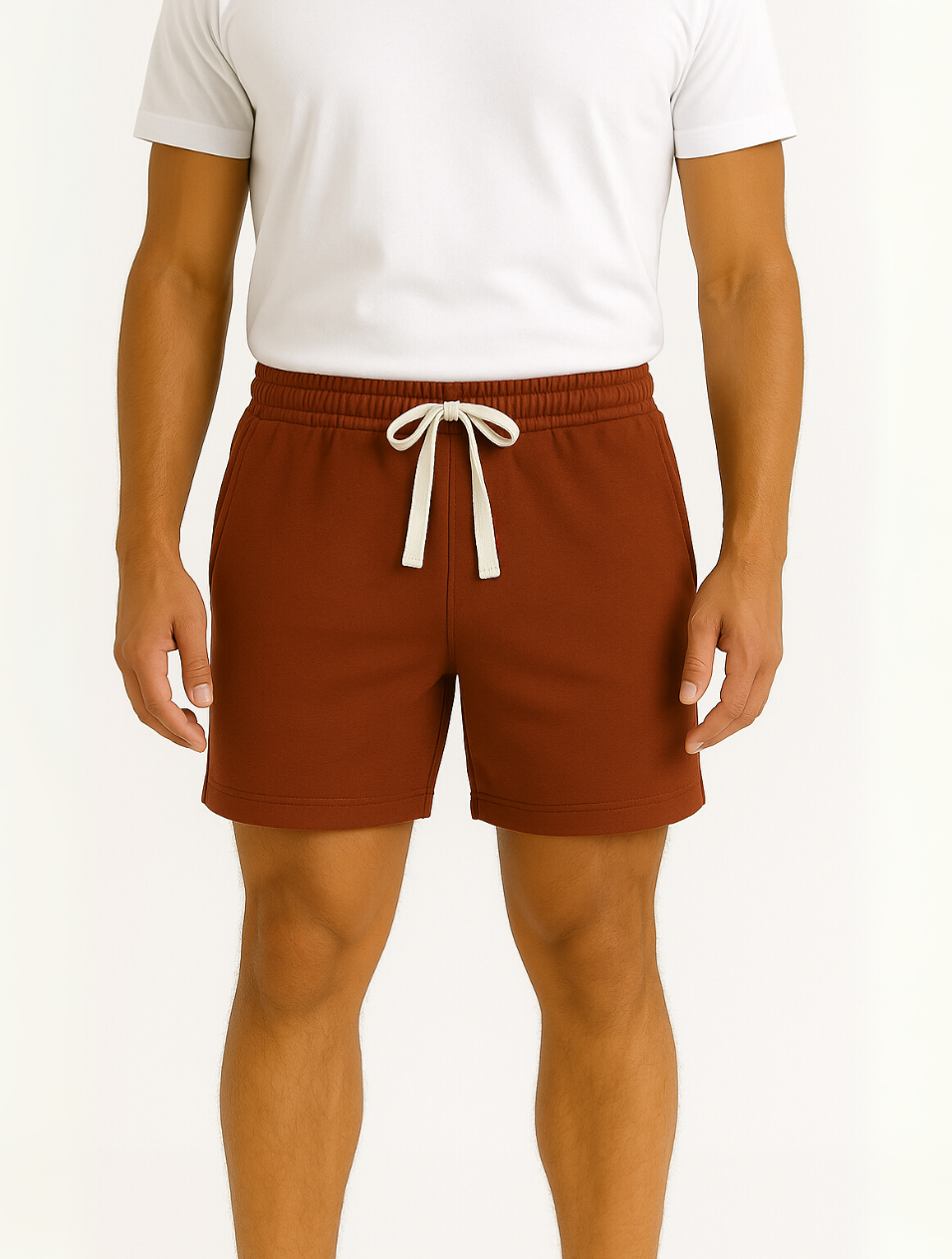 Eloro - Short de survêtement pour hommes avec cordon de serrage à la taille et coupe décontractée