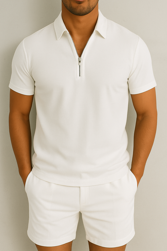 Eloro – Men’s Polo and Shorts Set with Lightweight Fabric and Modern Fit