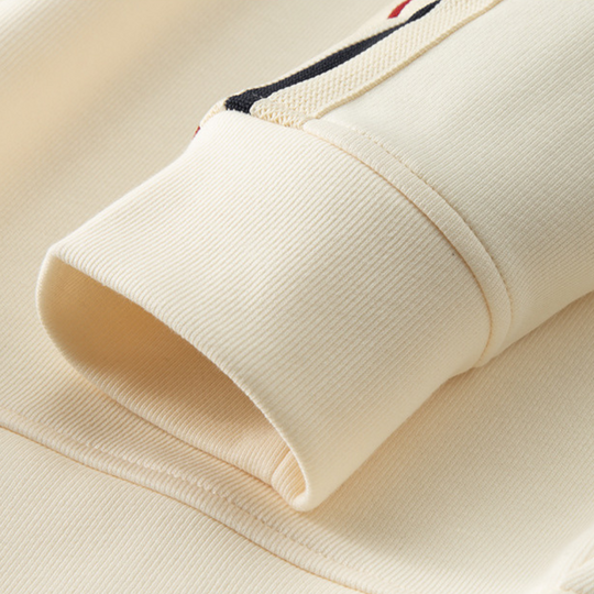 Eloro – Cotton Tracksuit with Half-Zip Top and Joggers