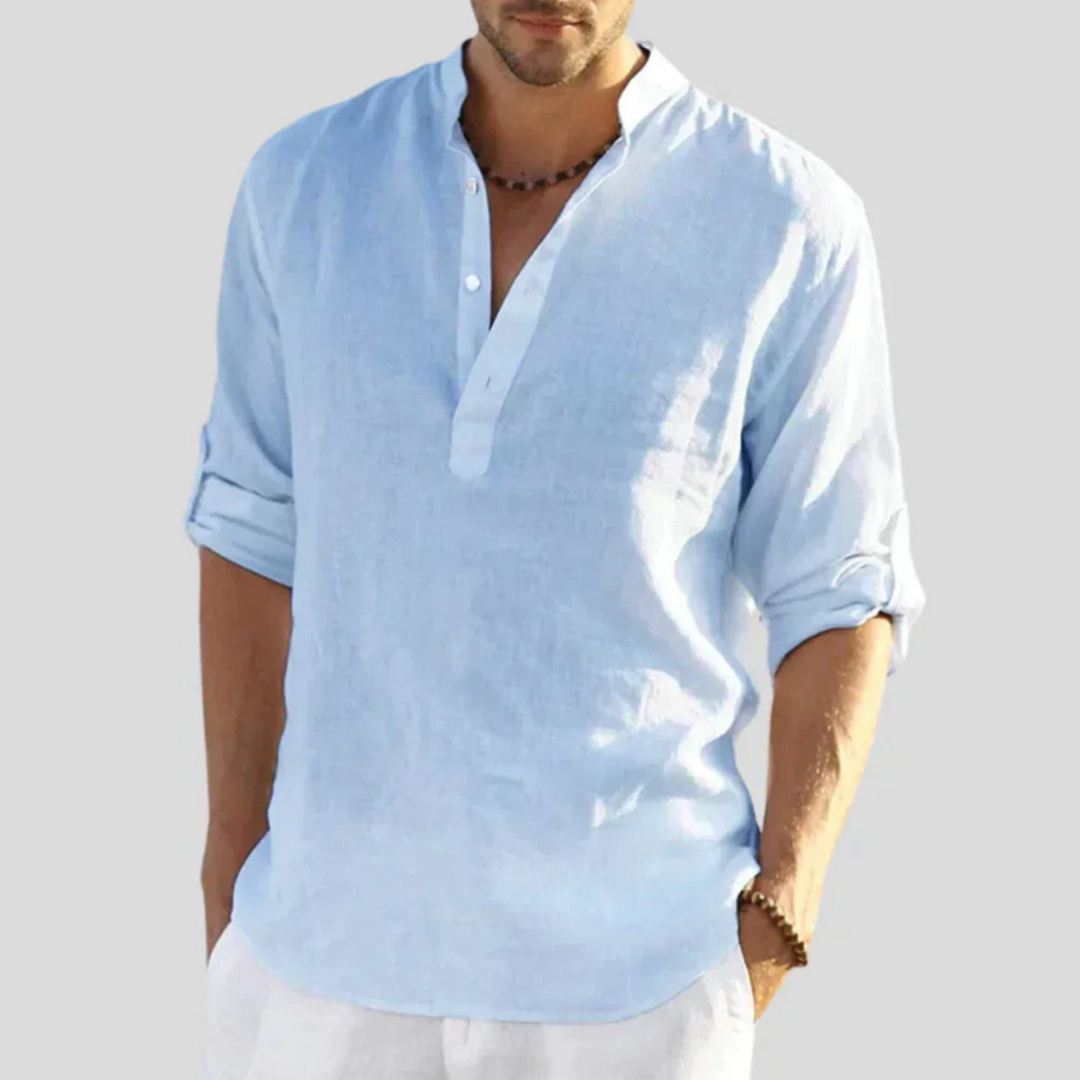 Eloro – Men’s Slim-Fit Shirt with Structured Collar and Breathable Fabric