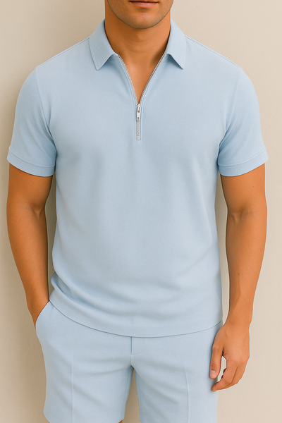Eloro – Men’s Polo and Shorts Set with Lightweight Fabric and Modern Fit