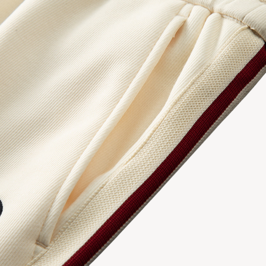 Eloro – Cotton Tracksuit with Half-Zip Top and Joggers