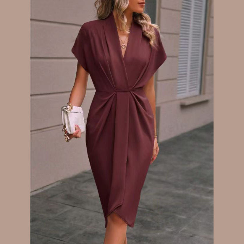 Eloro – Midi Wrap Dress with Flattering Silhouette