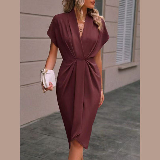 Eloro – Midi Wrap Dress with Flattering Silhouette