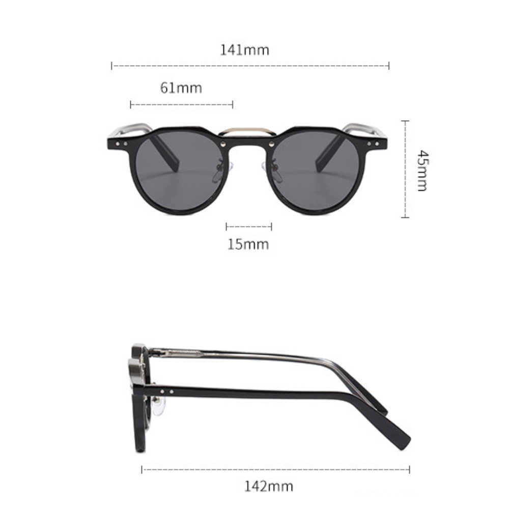Eloro – Venture Sunglasses with UV400 Protection and Angular Frame