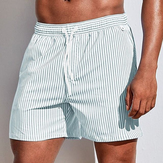 Eloro – Men’s Striped Swim Shorts with Drawstring Waist and Quick-Dry Fabric